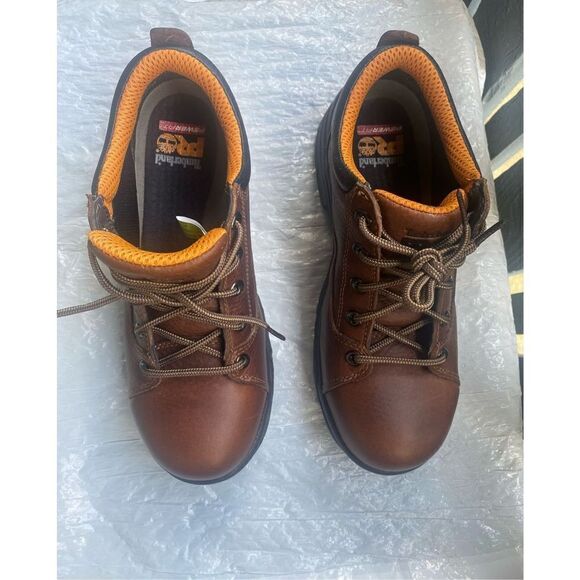 Timberland Women’s PRO Oxford Brown Safety Toe 9 US - Picture 5 of 10